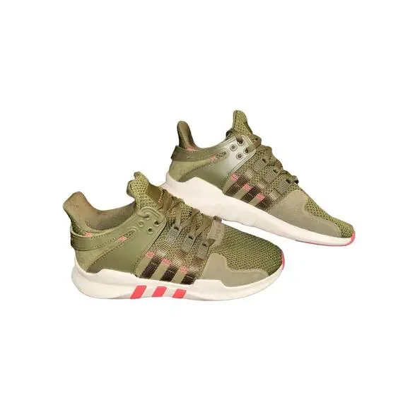 Adidas EQT Support ADV AC7998 Olive Green Pink Sneakers Size 6.5 Women’s Shoes - Picture 2 of 11